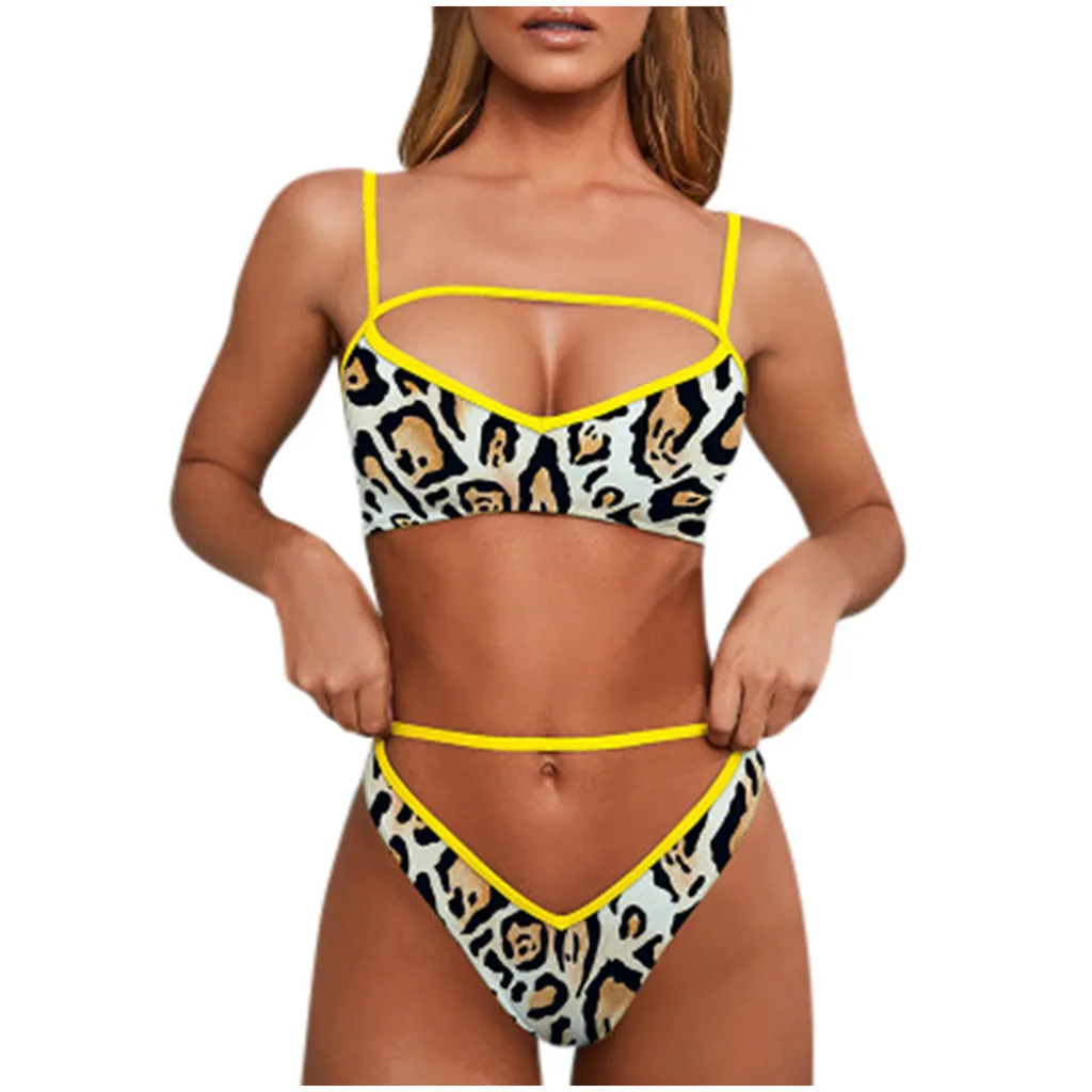 High Class Bathing Suit Women's Hot Sexy Underwear Leopard Print Leopard Split Bathingsuit Female Summer Daily Bathing Wear
High Class Bathing Suit Women's Hot Sexy Underwear Leopard Print Leopard Split Bathingsuit Female Summer Daily Bathing Wear
