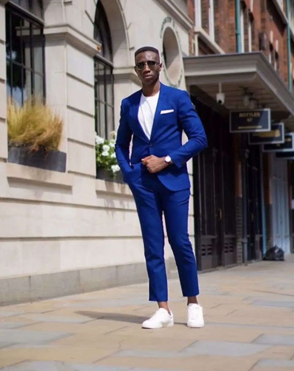 Latest Royal Blue Costume Homme 2 Pieces Men's Suits Slim Fit Groom Prom Tuxedos Groomsmen Blazer For Wedding (Jacket+Pant)
Latest Royal Blue Costume Homme 2 Pieces Men's Suits Slim Fit Groom Prom Tuxedos Groomsmen Blazer For Wedding (Jacket+Pant)