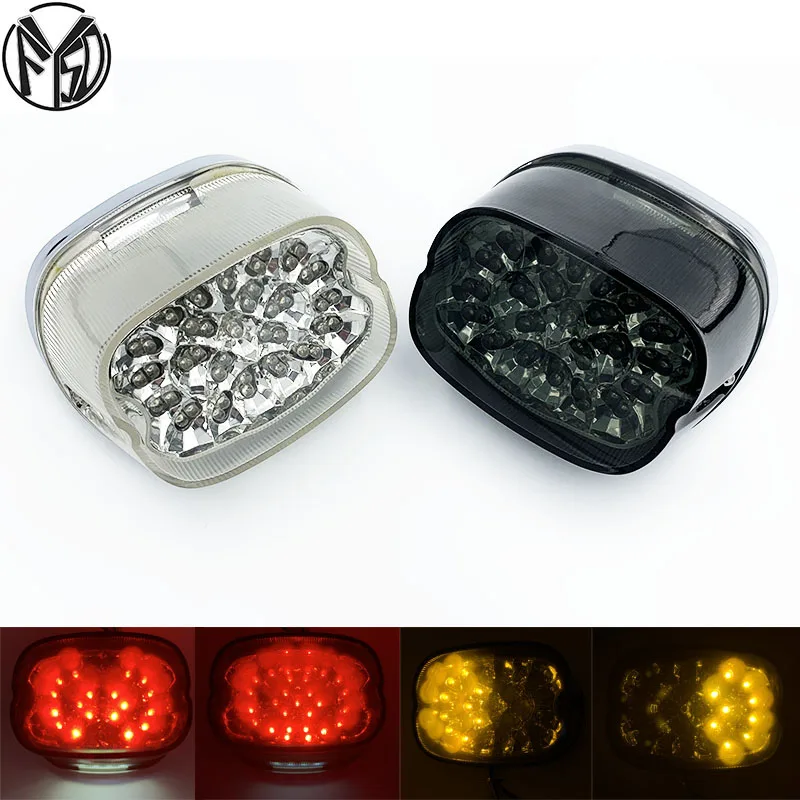 Motorcycle Tail Light LED integrated Turn Signals for Fatboy, Sportster, Dyna, Road King, Glides, XL 883 1200
Motorcycle Tail Light LED integrated Turn Signals for Fatboy, Sportster, Dyna, Road King, Glides, XL 883 1200