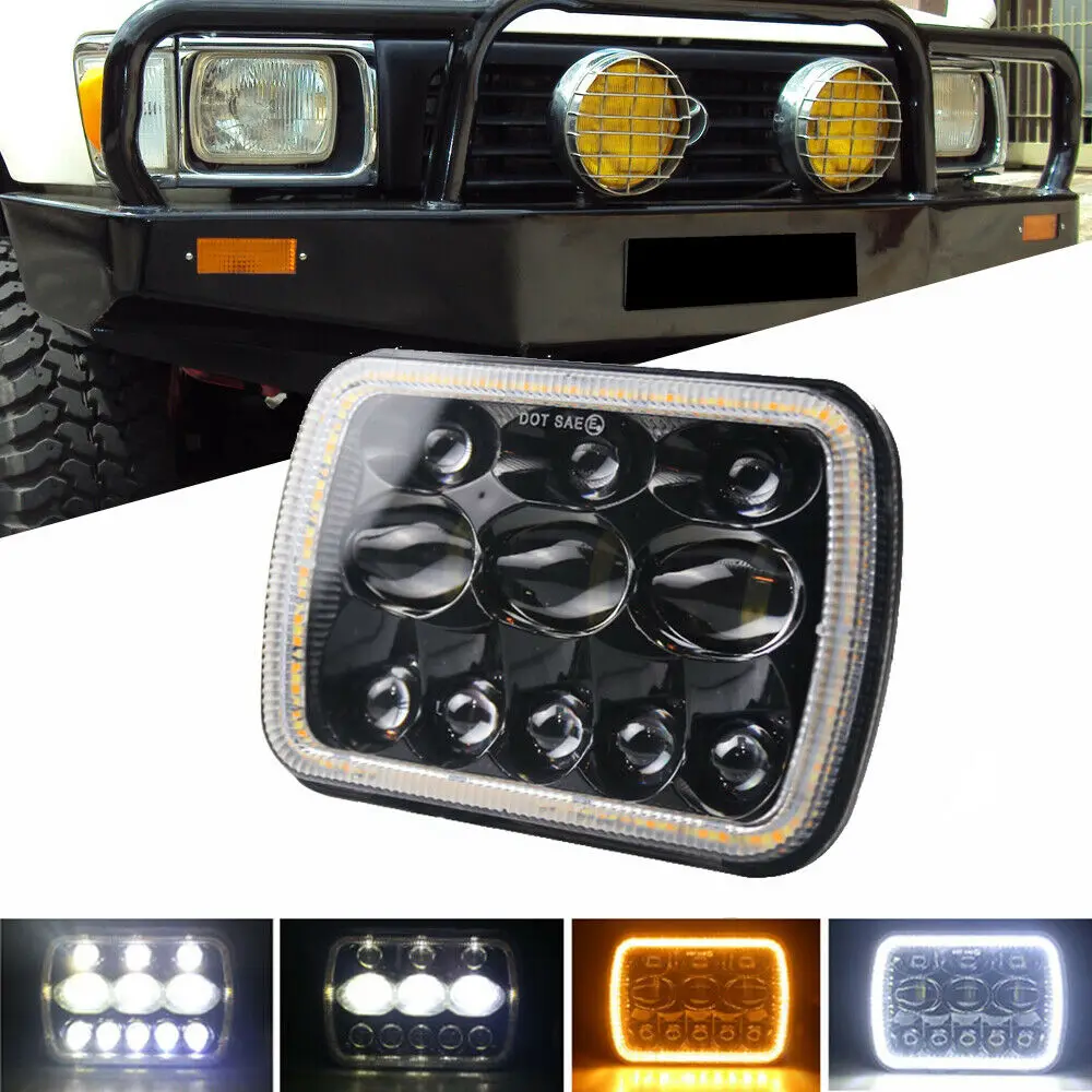 7x6 5X7" LED Projector Headlight Hi-Lo Beam Halo DRL For Jeep Cherokee GMC Dodge
7x6 5X7" LED Projector Headlight Hi-Lo Beam Halo DRL For Jeep Cherokee GMC Dodge