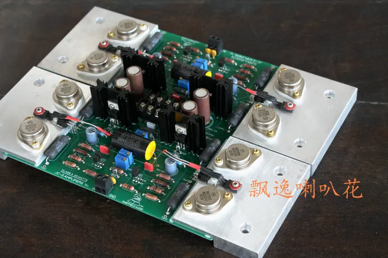 Classic JC-3 circuit 2.0 channel Field tube input Gold seal 2N3055 Power tube 20W Class A audio amplifier board with heatsink
Classic JC-3 circuit 2.0 channel Field tube input Gold seal 2N3055 Power tube 20W Class A audio amplifier board with heatsink