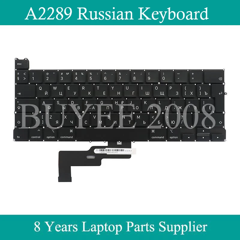 Оригинальная новая русская клавиатура A2289 2020 года для Macbook Pro 13,3 дюйма A2289 RU, замена клавиатуры в Великобритании, большой вход
Оригинальная новая русская клавиатура A2289 2020 года для Macbook Pro 13,3 дюйма A2289 RU, замена клавиатуры в Великобритании, большой вход