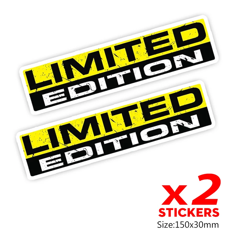 A0308# 2 Pieces/Pack 15 CM PVC Decal LIMITED EDITION JDM Sticker Waterproof Accessories on Bumper Rear Window Truck Motorcycle
A0308# 2 Pieces/Pack 15 CM PVC Decal LIMITED EDITION JDM Sticker Waterproof Accessories on Bumper Rear Window Truck Motorcycle