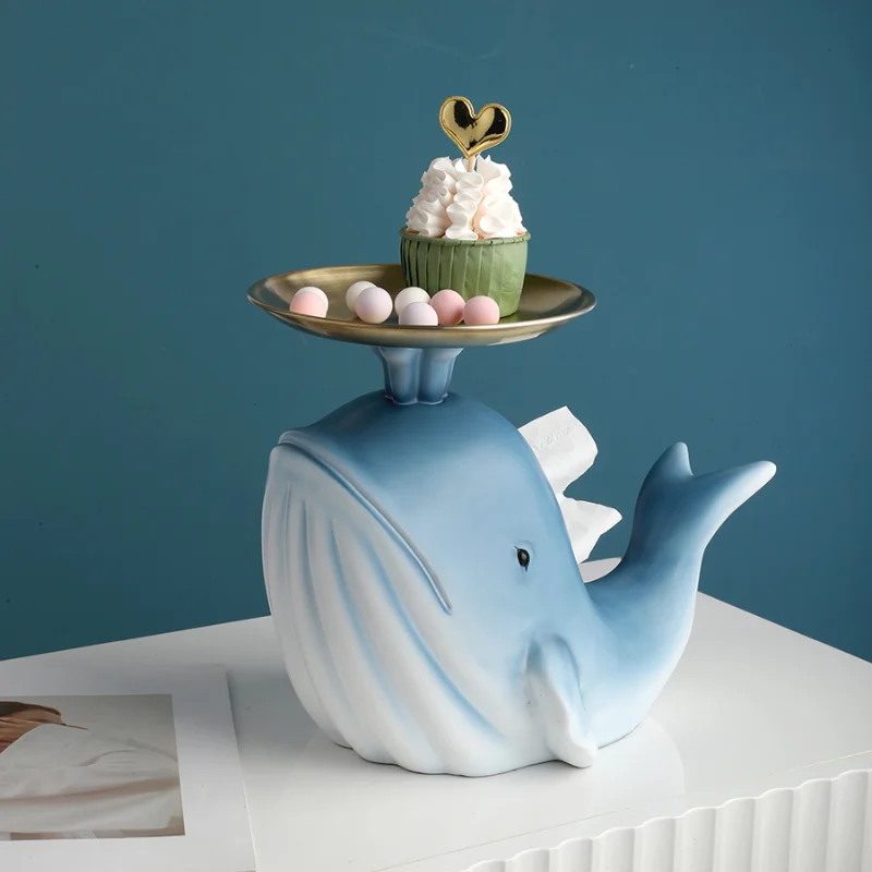 Creative Multifunctional Tray Tissue Box Decoration Whale Key Remote Control Storage Box Living Room Coffee Table Tissue Box
Creative Multifunctional Tray Tissue Box Decoration Whale Key Remote Control Storage Box Living Room Coffee Table Tissue Box
