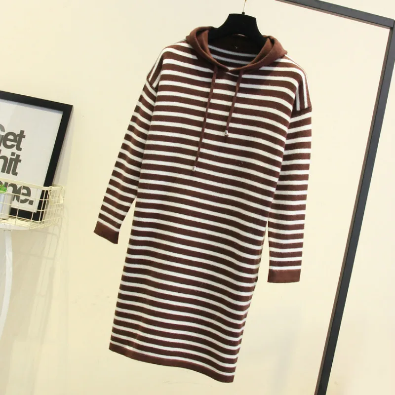 Autumn Spring Long Sweater Women Striped Long Sleeve Hooded Casual Pullover Female College Fashion Student Bottom Tops H9472
Autumn Spring Long Sweater Women Striped Long Sleeve Hooded Casual Pullover Female College Fashion Student Bottom Tops H9472