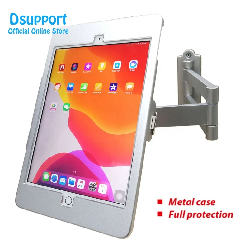 Folding Extending Mount for iPad Pro 10.2/10.5 Lockable Metal Tablet Holder 23013W-105U
Folding Extending Mount for iPad Pro 10.2/10.5 Lockable Metal Tablet Holder 23013W-105U