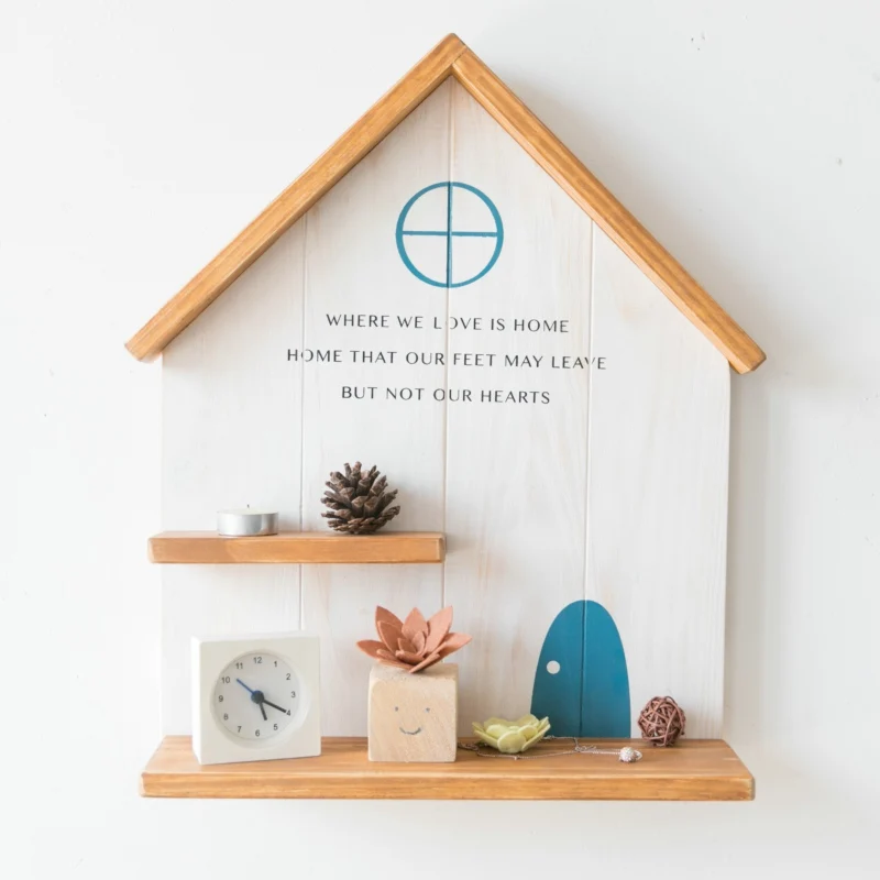 Creative wall shelf Nordic wind kids room decoration free punching wall solid wood shelf shelving wall shelf geometric shelf C67
Creative wall shelf Nordic wind kids room decoration free punching wall solid wood shelf shelving wall shelf geometric shelf C67