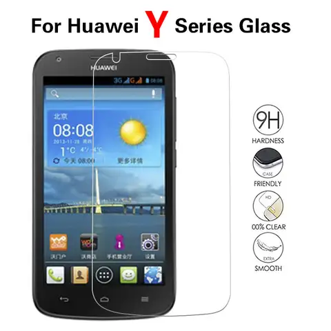 Film protecteur d'écran en verre pour Huawei Ascend, Guatemala, Y300, Y330, Y336, Y360, Y511, Y520, Y530, Y540, Y541, Y550, Y560, Y625