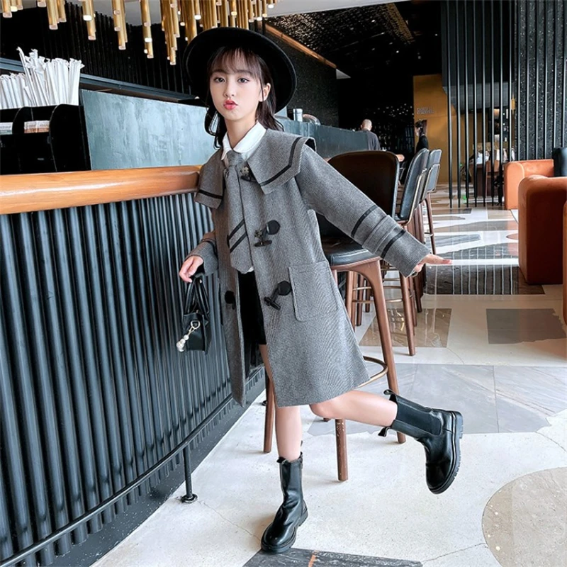 Girls Wool Coat Jacket Outerwear 2021 Grey Warm Thicken Plus Velvet Winter Autumn Cotton Baby's Kids Children's Clothing
Girls Wool Coat Jacket Outerwear 2021 Grey Warm Thicken Plus Velvet Winter Autumn Cotton Baby's Kids Children's Clothing