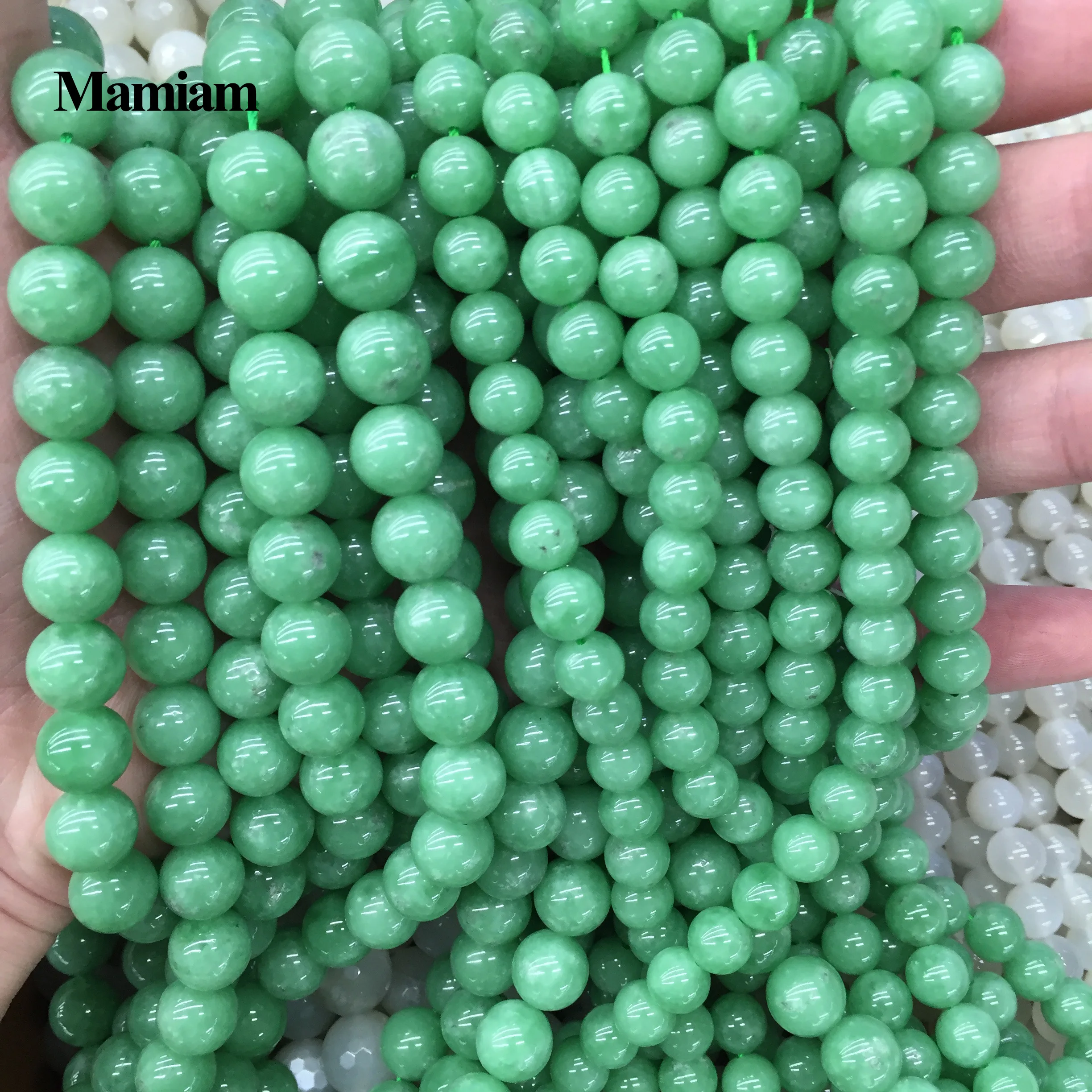 Mamiam Natural A Deep Green Angelite Beads Smooth Round Loose Diy Bracelet Necklace Jewelry Making Gemstone Gift Design
Mamiam Natural A Deep Green Angelite Beads Smooth Round Loose Diy Bracelet Necklace Jewelry Making Gemstone Gift Design