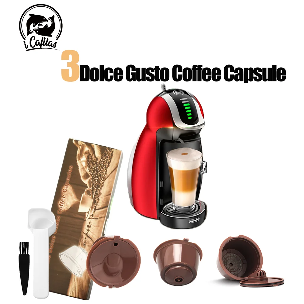 icafilas 3rd Generation for Nescafe Dolce Gusto Reusable Coffee Filter Dolci Gusto Capsule Cup with Metal Mesh Cafeteira Dripper
icafilas 3rd Generation for Nescafe Dolce Gusto Reusable Coffee Filter Dolci Gusto Capsule Cup with Metal Mesh Cafeteira Dripper