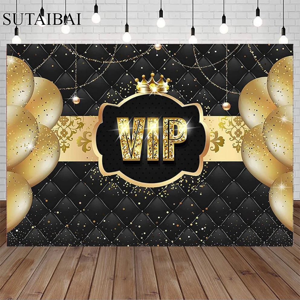 Golden and Black Balloons Birthday Photography Backdrop Happy Birthday Background Adults Shinning Black Birthday Party Banners
Golden and Black Balloons Birthday Photography Backdrop Happy Birthday Background Adults Shinning Black Birthday Party Banners