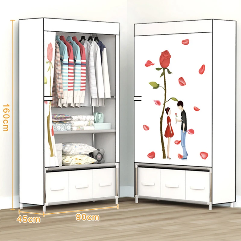 Bedroom Multipurpose Fold Portable Oxford Cloth Home Furniture Wardrobe Cats Storage Metal Shelf Organizer Cabinet Dustproof
Bedroom Multipurpose Fold Portable Oxford Cloth Home Furniture Wardrobe Cats Storage Metal Shelf Organizer Cabinet Dustproof