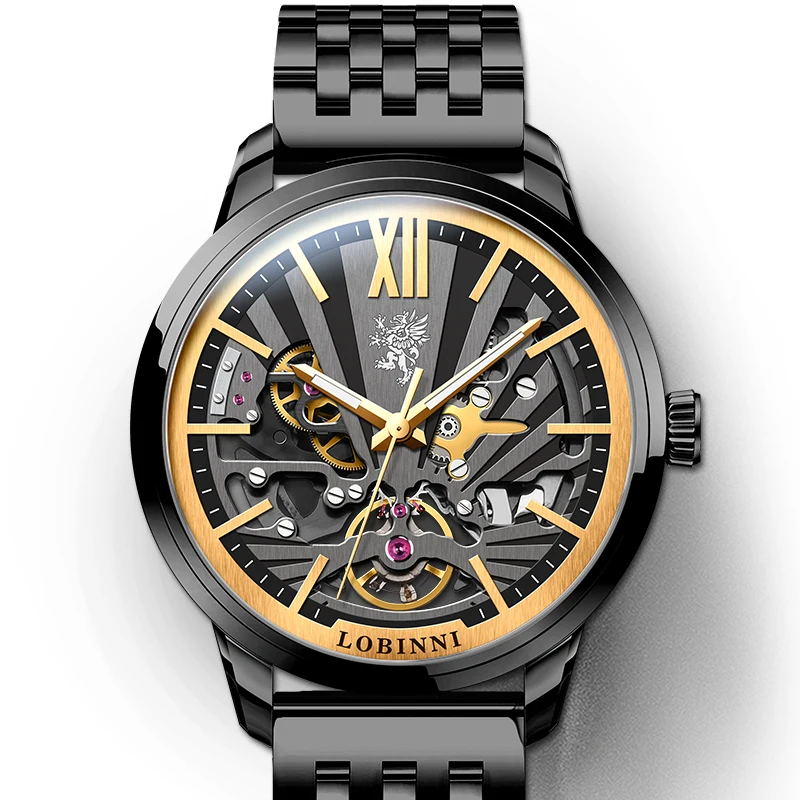 LOBINNI automatic watches for mens,luxury men wrist watch men's mechanical watches 50m waterproof skeleton Switzerland clock
LOBINNI automatic watches for mens,luxury men wrist watch men's mechanical watches 50m waterproof skeleton Switzerland clock