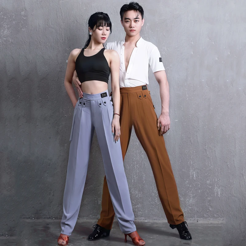Men'S Latin Dance Pants Summer Pocket Practice Pants Multi-Button National Standard Pants Women Latin Performance Pants DN8936
Men'S Latin Dance Pants Summer Pocket Practice Pants Multi-Button National Standard Pants Women Latin Performance Pants DN8936