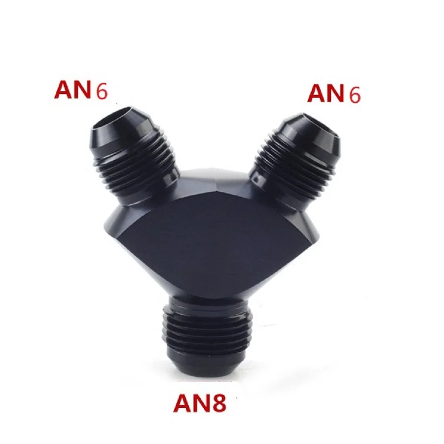 Car fuel line AN8-AN6 Aluminum Y Block Adapter Fittings Adaptor Black Y Type Oil Pipe Joint
Car fuel line AN8-AN6 Aluminum Y Block Adapter Fittings Adaptor Black Y Type Oil Pipe Joint