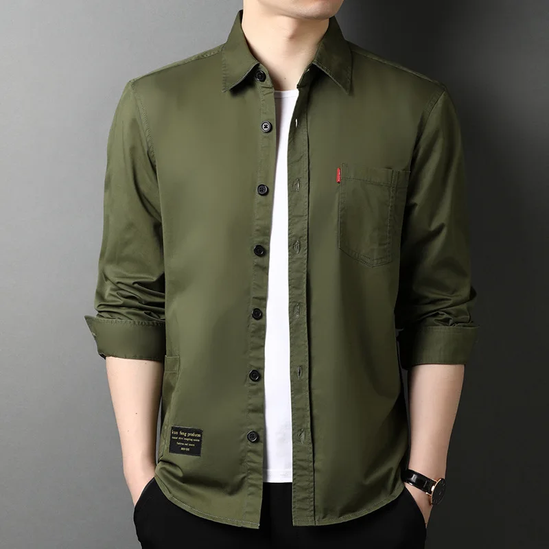 Shirts For Men New Thin Breathable Cotton Men Shirts Long Sleeve Slim Men's Shirt Spring&Autumn 2021 Business Men Brand Clothing
Shirts For Men New Thin Breathable Cotton Men Shirts Long Sleeve Slim Men's Shirt Spring&Autumn 2021 Business Men Brand Clothing