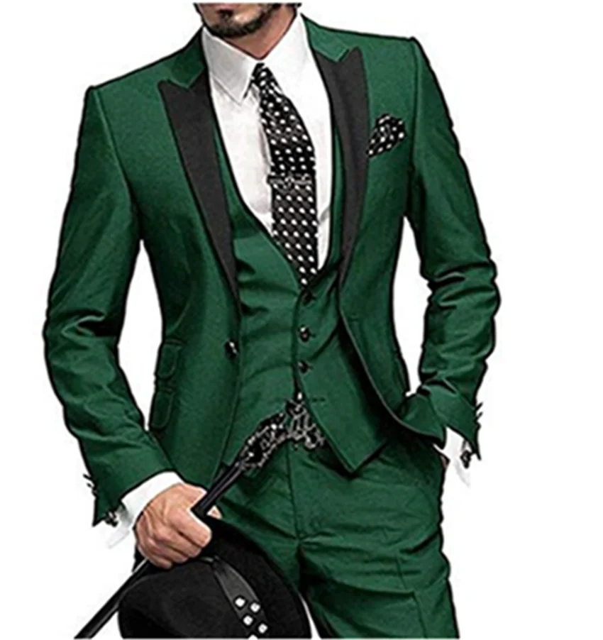 2020 new men's dress wedding dress groom best man's Suit Tuxedo three piece suit (jacket + pants + vest)
2020 new men's dress wedding dress groom best man's Suit Tuxedo three piece suit (jacket + pants + vest)