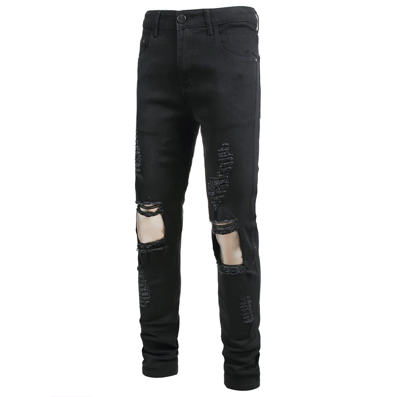 Men's New Fashion Distressed Holes Jeans Casual Cotton Slim Black Embroidered Long Denim Pants Male Motorcycle Autumn Trousers
Men's New Fashion Distressed Holes Jeans Casual Cotton Slim Black Embroidered Long Denim Pants Male Motorcycle Autumn Trousers