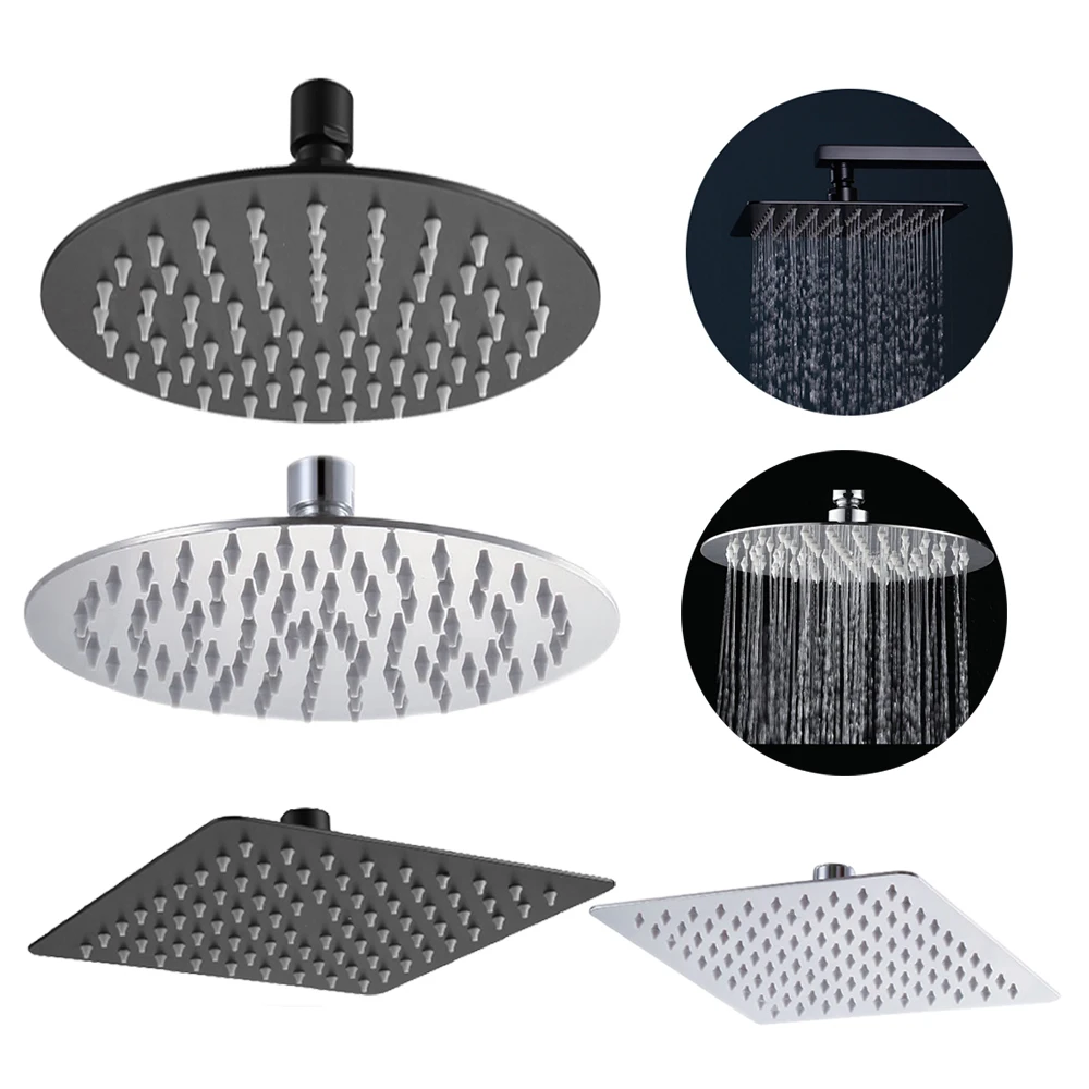 8/10/12 Inch SPA Rainfall Bathroom Shower Head 304 Stainless Steel Ultra-thin High Pressure Shower Head Round & Square
8/10/12 Inch SPA Rainfall Bathroom Shower Head 304 Stainless Steel Ultra-thin High Pressure Shower Head Round & Square