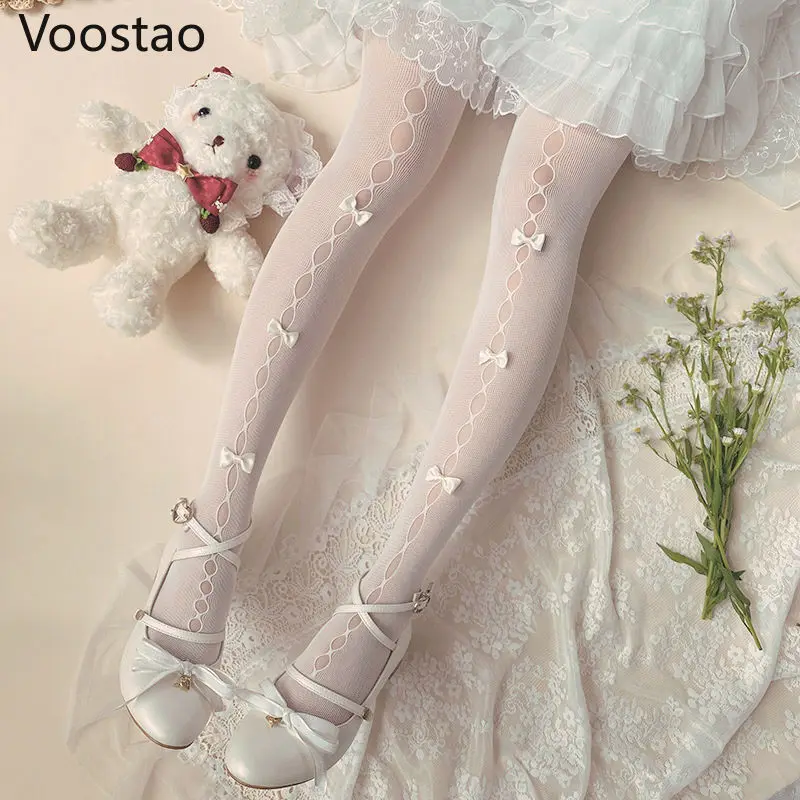 Japanese Sweet Lolita Pantyhose Lace Princess Cute Stockings Women Soft Bowknot Kawaii Maid Socks Girls Harajuku JK Tights Socks
Japanese Sweet Lolita Pantyhose Lace Princess Cute Stockings Women Soft Bowknot Kawaii Maid Socks Girls Harajuku JK Tights Socks