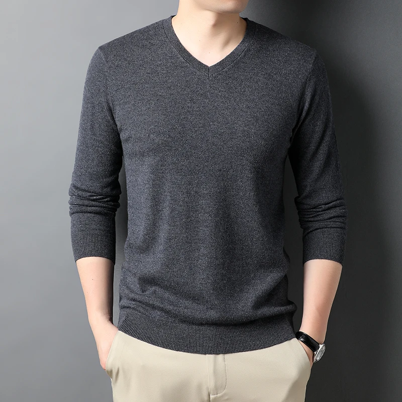 Autumn Winter Man Warm Pure 100% Wool Sweater Casual Male V-Neck Solid Color Cashmere Jumper Soft Wool Knitwear Long Sleeved
Autumn Winter Man Warm Pure 100% Wool Sweater Casual Male V-Neck Solid Color Cashmere Jumper Soft Wool Knitwear Long Sleeved
