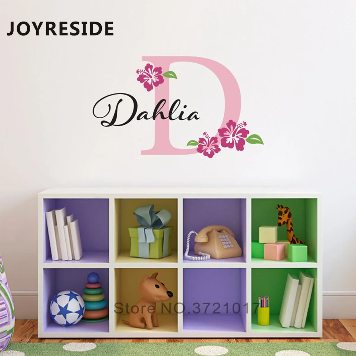 JOYRESIDE Flower Custom Girls Names Wall Decals Flower Personalized Name Bedroom Decor Hibiscus Flower Wall Sticker Vinyl WM176
JOYRESIDE Flower Custom Girls Names Wall Decals Flower Personalized Name Bedroom Decor Hibiscus Flower Wall Sticker Vinyl WM176