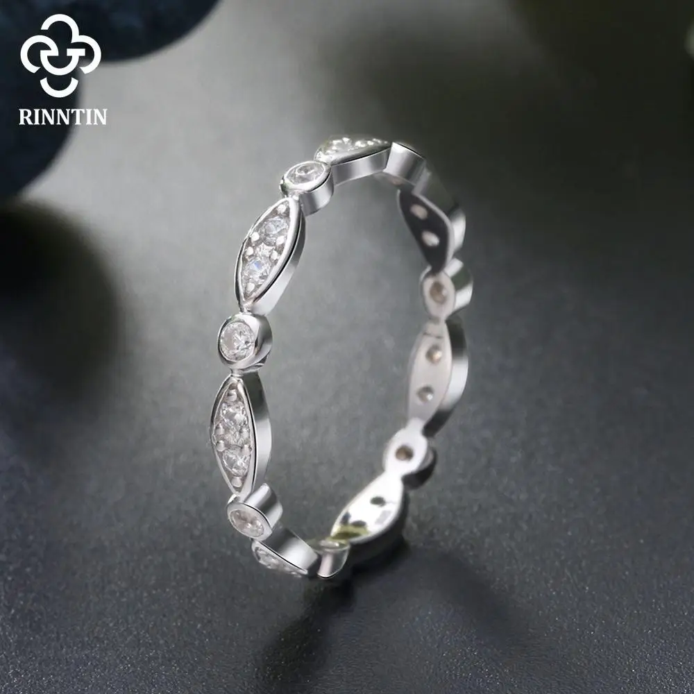 Rinntin 925 Sterling Silver Women Wedding Band Prong Setting Clear AAA Zircon Eternal Rings for Female Jewelry TSR71
Rinntin 925 Sterling Silver Women Wedding Band Prong Setting Clear AAA Zircon Eternal Rings for Female Jewelry TSR71