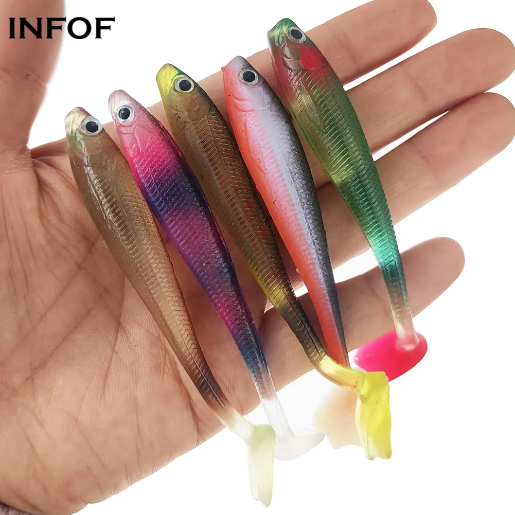 INFOF 15-pieces Soft Lure Swimbait Swimmer Shad 9cm/5g Artificial Silicone Bait Fishing Wobblers Bass Carp Fishing Gear
INFOF 15-pieces Soft Lure Swimbait Swimmer Shad 9cm/5g Artificial Silicone Bait Fishing Wobblers Bass Carp Fishing Gear