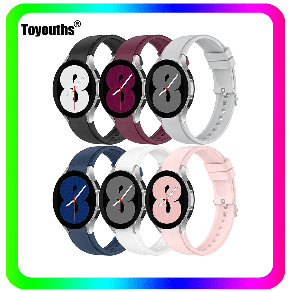 6 шт./комплект, силиконовые ремешки для часов Samsung Galaxy Watch 4 Band 20 мм
6 шт./комплект, силиконовые ремешки для часов Samsung Galaxy Watch 4 Band 20 мм
