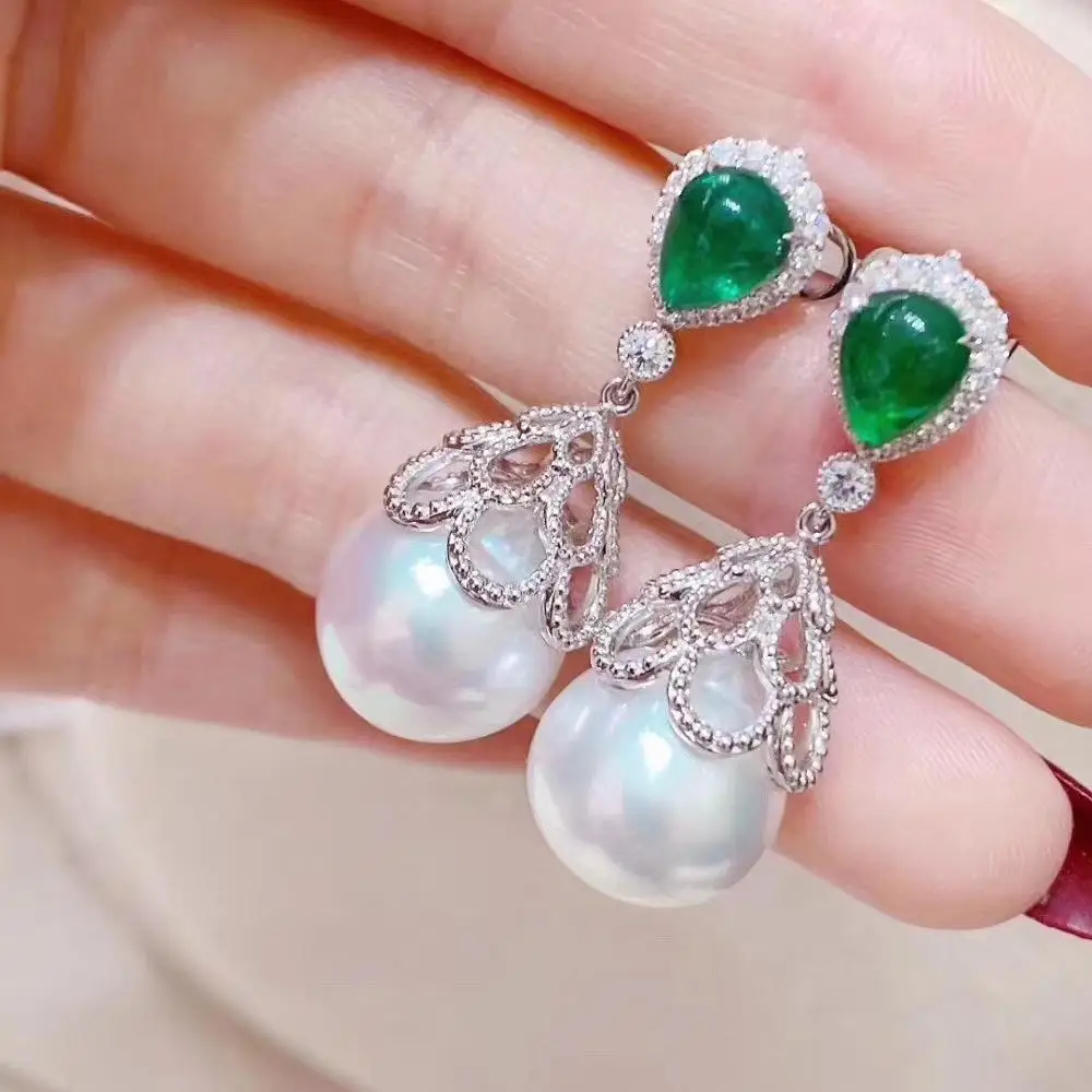 Solid S925 Sterling Silver 12-13mm Nature Fresh Water White Pearls Drop Dangle Earrings for Women Fine Jewelries Gifts
Solid S925 Sterling Silver 12-13mm Nature Fresh Water White Pearls Drop Dangle Earrings for Women Fine Jewelries Gifts