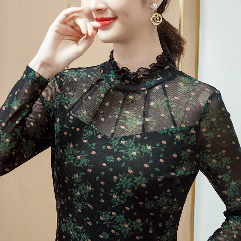 M-5XL 2025 Spring Long Sleeved Stand Collar Printed Mesh Tees Tops Fashion Casual Diamond Patchwork Women's T-Shirt
M-5XL 2025 Spring Long Sleeved Stand Collar Printed Mesh Tees Tops Fashion Casual Diamond Patchwork Women's T-Shirt