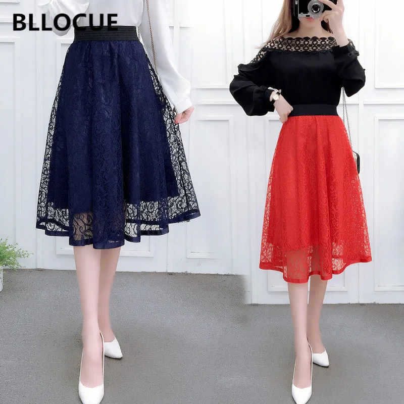 BLLOCUE New 2020 High Waist Mesh Fluffy Skirt Spring Women Fashion Hollow Lace A-line Midi Skirt
BLLOCUE New 2020 High Waist Mesh Fluffy Skirt Spring Women Fashion Hollow Lace A-line Midi Skirt