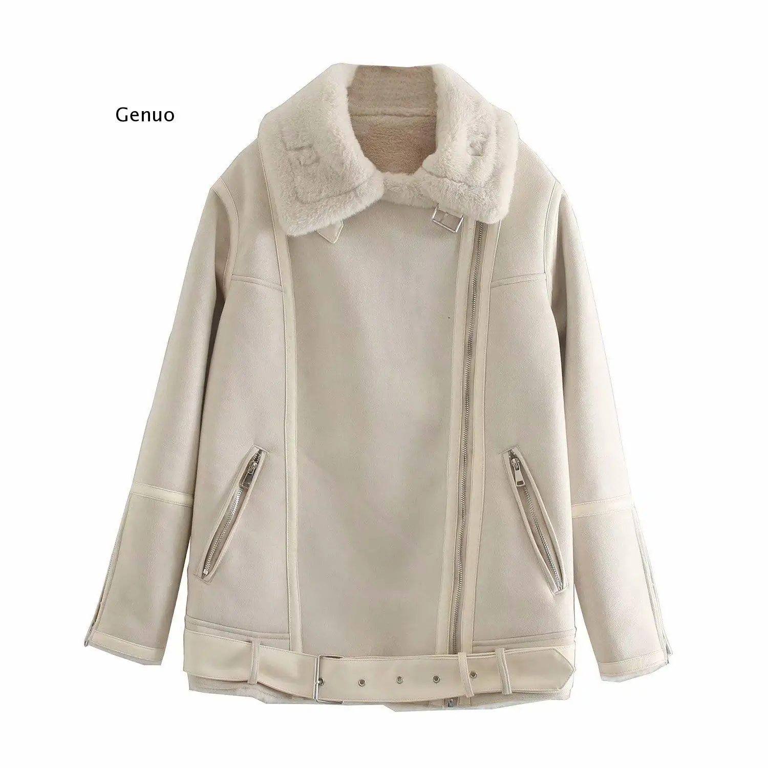 Womens Casual Suede Faux Rabbit Fur Coat Ladies Zipper Outwear Jacket Street Style Stylish Warm Overcoat Autumn Winter
Womens Casual Suede Faux Rabbit Fur Coat Ladies Zipper Outwear Jacket Street Style Stylish Warm Overcoat Autumn Winter
