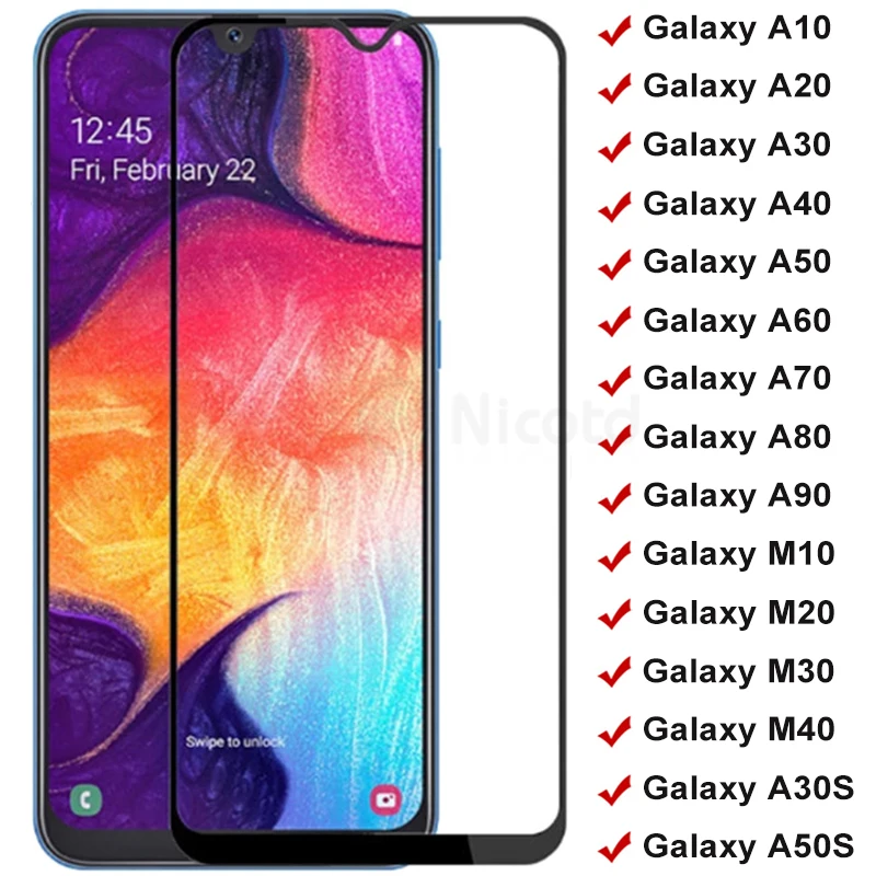 Full Protective Glass For Samsung Galaxy A50 A40 A30 A20 A10 A60 A70 A80 A90 Tempered Glass Samsung M40 M30 M20 M10 Screen Film
Full Protective Glass For Samsung Galaxy A50 A40 A30 A20 A10 A60 A70 A80 A90 Tempered Glass Samsung M40 M30 M20 M10 Screen Film