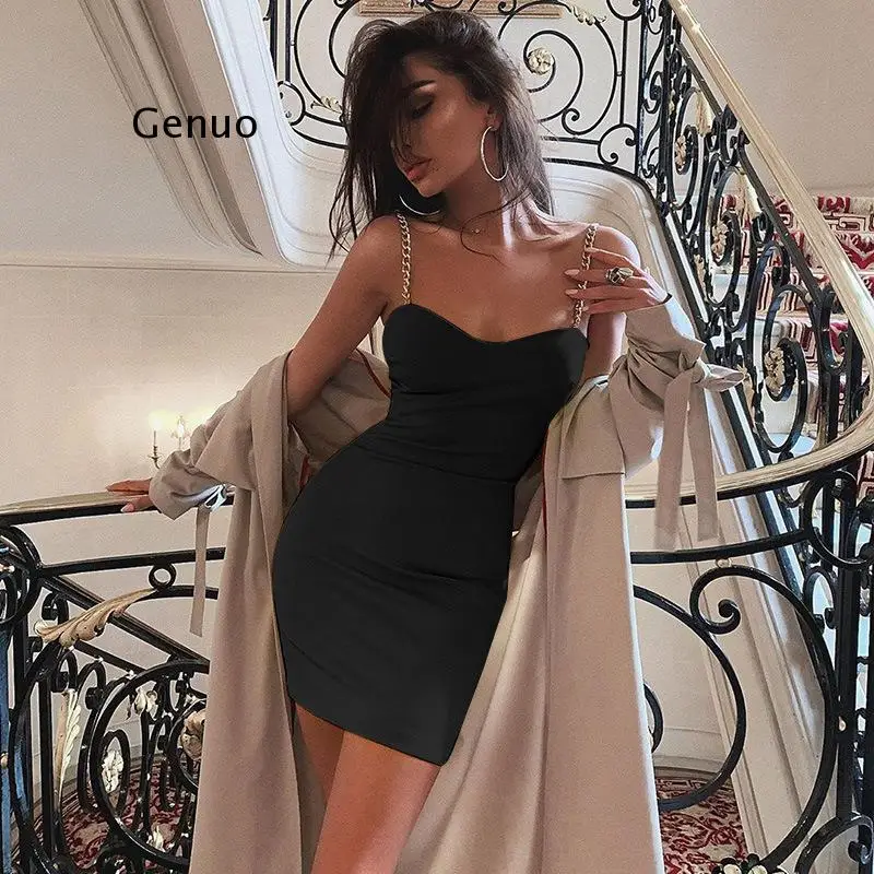 Black Sling Stylish Bodycon Sexy Mini Dress 2021 Summer Party Club Sleeveless Women Elegance Backless Dresses Vestidos Feminino
Black Sling Stylish Bodycon Sexy Mini Dress 2021 Summer Party Club Sleeveless Women Elegance Backless Dresses Vestidos Feminino