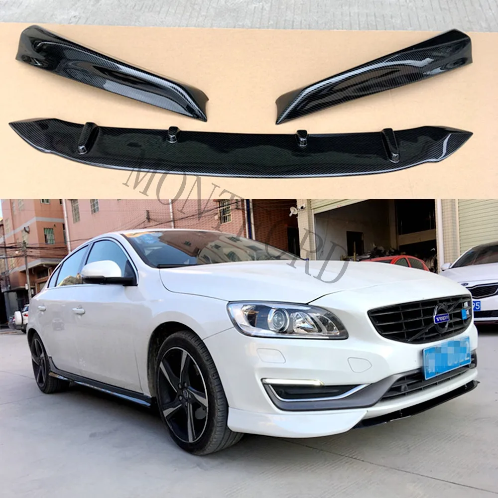 Car Styling ABS Plastic Unpainted Color Front Bumper Lip Trunk Spoiler Protector 3Pcs For Volvo S60 s60l S60L 2012-2017
Car Styling ABS Plastic Unpainted Color Front Bumper Lip Trunk Spoiler Protector 3Pcs For Volvo S60 s60l S60L 2012-2017
