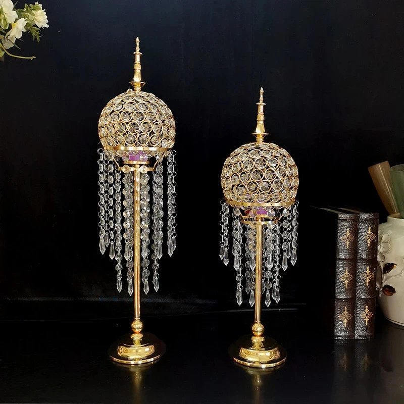 PEANDIM Crystal Candle Holder Gold Candlesticks Table Centerpieces Wedding Home Crafts Romantic Dinner Table Decoration
PEANDIM Crystal Candle Holder Gold Candlesticks Table Centerpieces Wedding Home Crafts Romantic Dinner Table Decoration