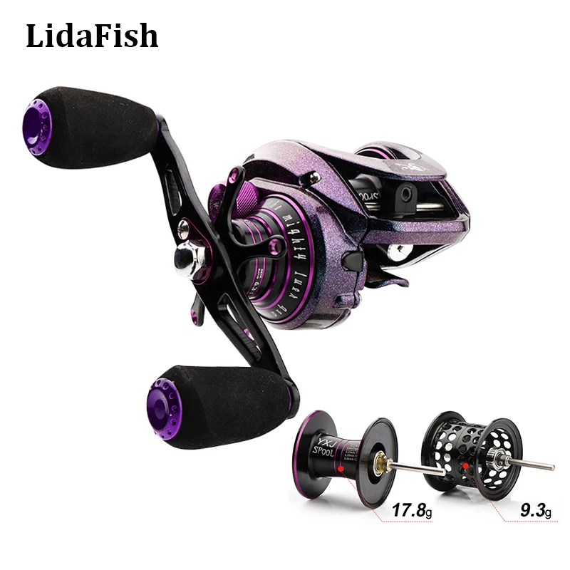 LIDAFISH Brand 6.3:1 High Speed Baitcasting Reel 191g Super Long Casting Fishing 13+1BB Metal Double Spool Fishing Wheel
LIDAFISH Brand 6.3:1 High Speed Baitcasting Reel 191g Super Long Casting Fishing 13+1BB Metal Double Spool Fishing Wheel
