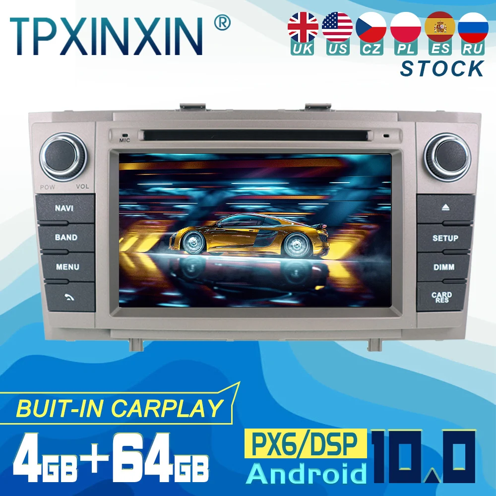Для Toyota Avensis T27 2009-2015 Android 10 Carplay радиоплеер автомобильный GPS-навигатор головное устройство автомобильная стерео WIFI DSP BT
Для Toyota Avensis T27 2009-2015 Android 10 Carplay радиоплеер автомобильный GPS-навигатор головное устройство автомобильная стерео WIFI DSP BT