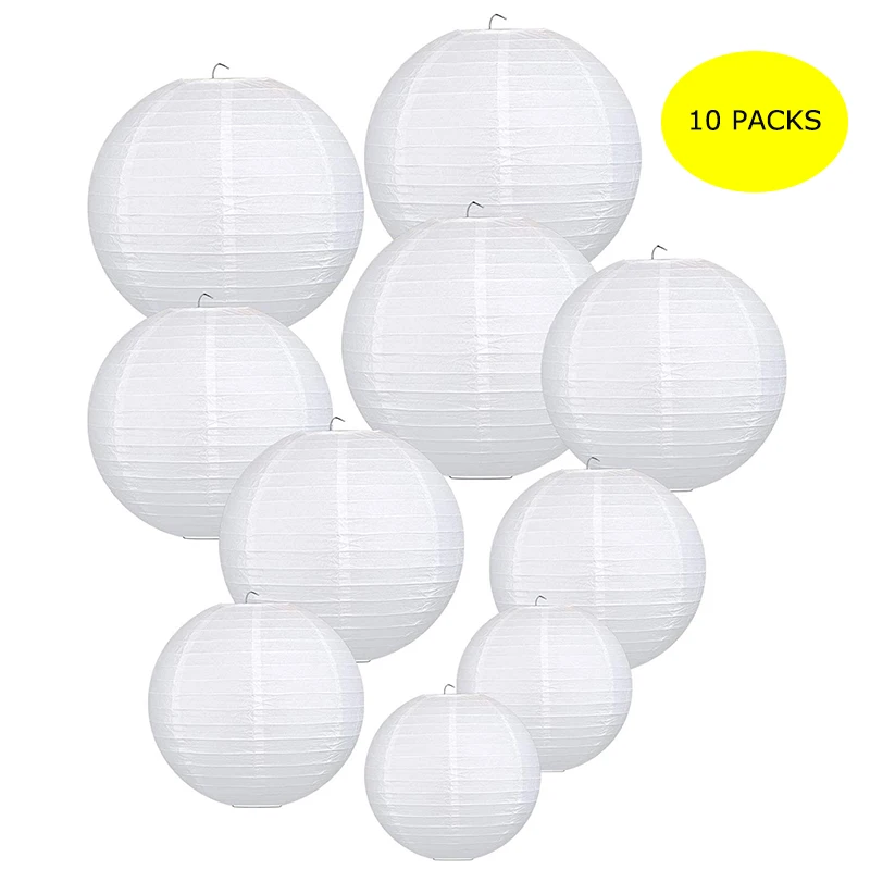 10 Pcs/Lot 6 To 12 Inch Home Decor White Chinese Paper Lantern Assorted Sizes Round Lampion For Wedding Party Christmas Gift
10 Pcs/Lot 6 To 12 Inch Home Decor White Chinese Paper Lantern Assorted Sizes Round Lampion For Wedding Party Christmas Gift