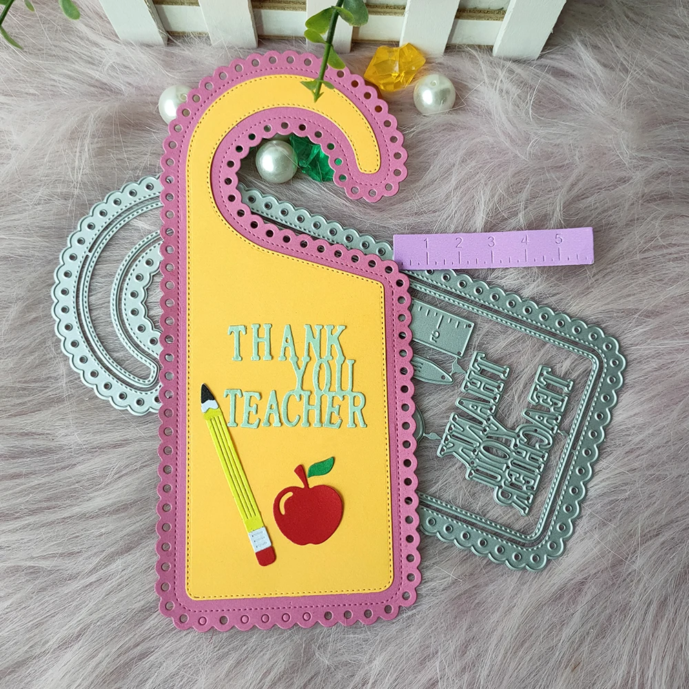 New Thank you teacher tag metal cutting die mould scrapbook decoration embossed photo album decoration card making DIY
New Thank you teacher tag metal cutting die mould scrapbook decoration embossed photo album decoration card making DIY