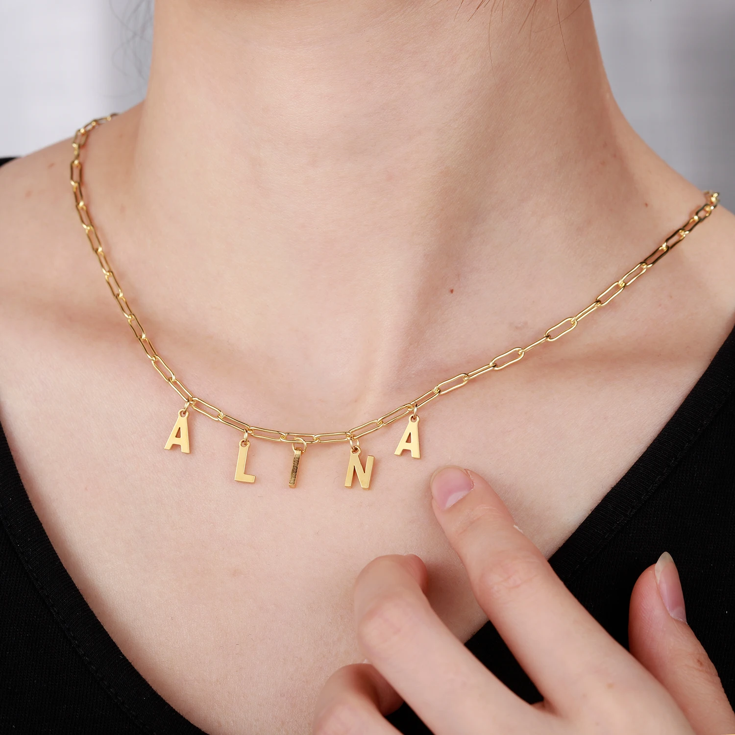 Personalized Multiple Letters Chain Customized Name Necklace Custom Namplate Necklace Stainless Steel Jewelry Gift For Woman
Personalized Multiple Letters Chain Customized Name Necklace Custom Namplate Necklace Stainless Steel Jewelry Gift For Woman