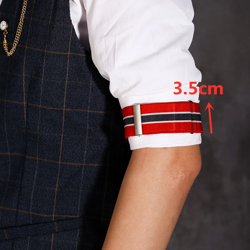 3.5cm Elasticated Unisex Armbands Sleeve Garter Adjustable Gift Shirt Sleeve Holder Cufflink Business Wedding Groom Accessory
3.5cm Elasticated Unisex Armbands Sleeve Garter Adjustable Gift Shirt Sleeve Holder Cufflink Business Wedding Groom Accessory