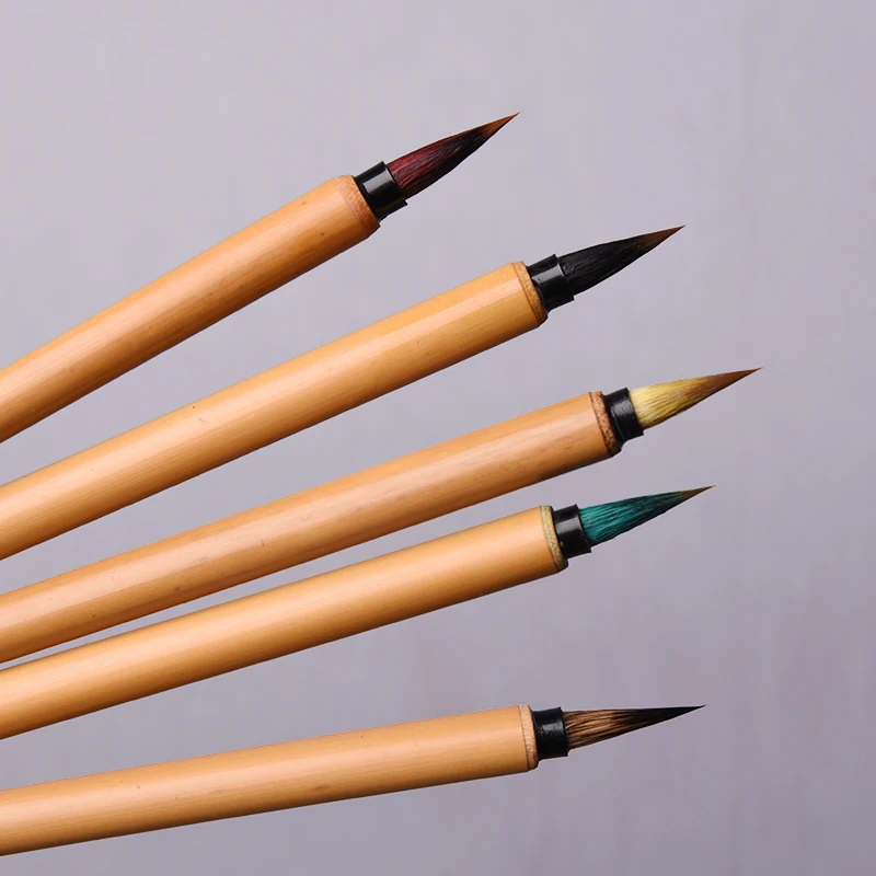 Chinese Painting Calligraphy Pen 5pcs Multiple Hair Brush Pen Watercolor Painting Calligraphy Brushes Tinta China Writing Brush
Chinese Painting Calligraphy Pen 5pcs Multiple Hair Brush Pen Watercolor Painting Calligraphy Brushes Tinta China Writing Brush