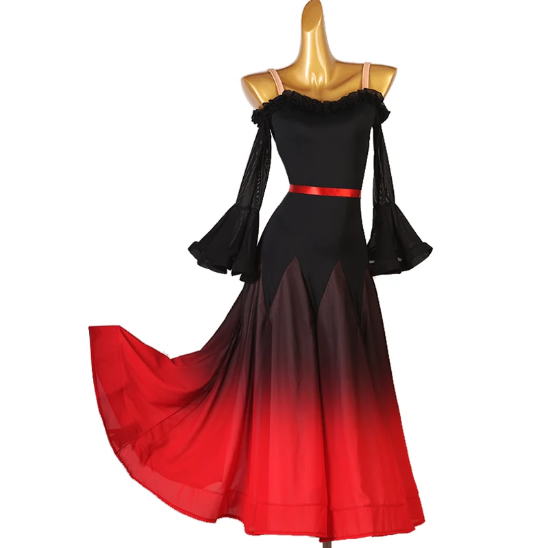 2021 Modern Ballroom Dance Competition Dress For Women Adult Long Sleeve Sexy Waltz Dance Stage Clothing Custom Made DQL5998
2021 Modern Ballroom Dance Competition Dress For Women Adult Long Sleeve Sexy Waltz Dance Stage Clothing Custom Made DQL5998