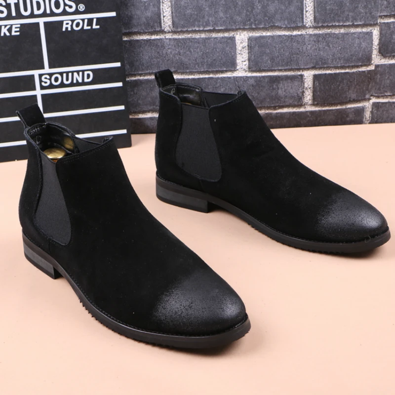mens fashion chelsea boots breathable cow suede leather shoes party prom dresses cowboy ankle boot spring autumn short botas man
mens fashion chelsea boots breathable cow suede leather shoes party prom dresses cowboy ankle boot spring autumn short botas man