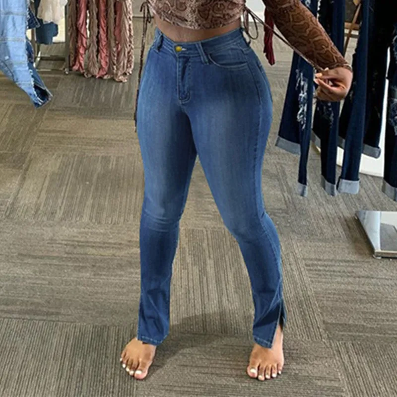 Женские узкие джинсовые брюки, повседневные однотонные облегающие эластичные джинсы-карандаш с высокой талией в уличном стиле, весна 2021
Женские узкие джинсовые брюки, повседневные однотонные облегающие эластичные джинсы-карандаш с высокой талией в уличном стиле, весна 2021