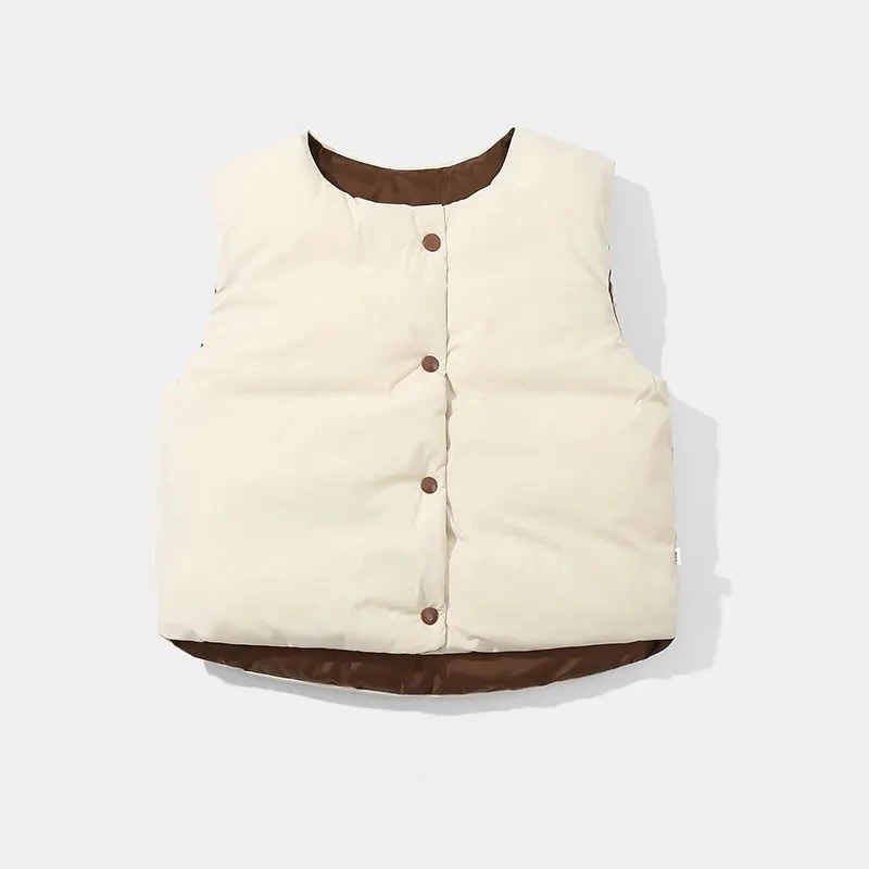 Autumn Winter Children's Thickened Vest Baby Cotton Interlayer Vest Boys Girls Warm Waistcoat Double-sided Wear Children's Vest
Autumn Winter Children's Thickened Vest Baby Cotton Interlayer Vest Boys Girls Warm Waistcoat Double-sided Wear Children's Vest