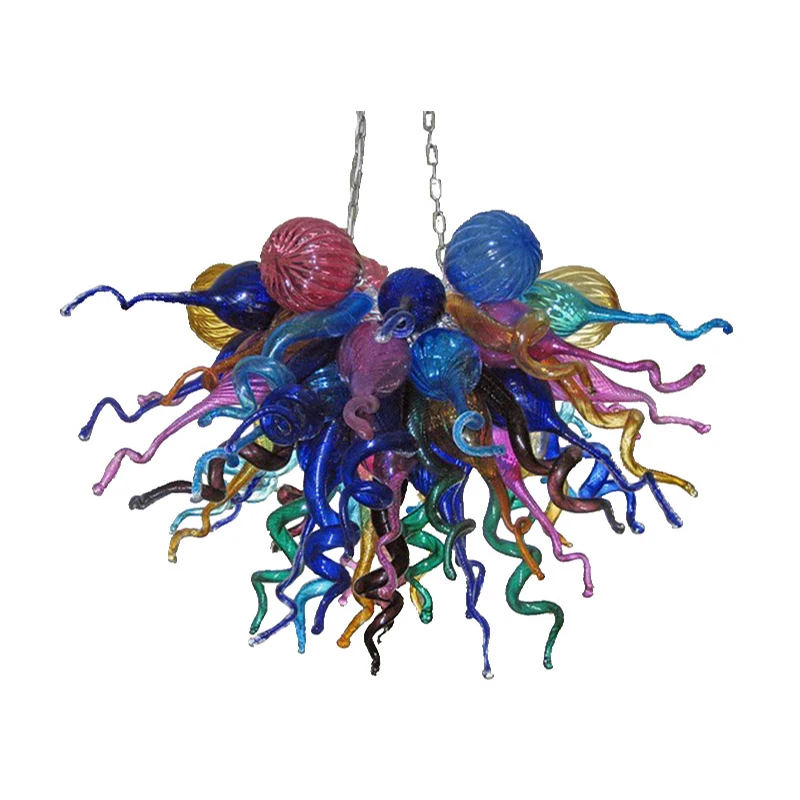 Nordic Pendant Lights Colorful LED Modern Children Room Lamp Hand Blown Glass Chandelier Lighting 70 by 60 CM
Nordic Pendant Lights Colorful LED Modern Children Room Lamp Hand Blown Glass Chandelier Lighting 70 by 60 CM